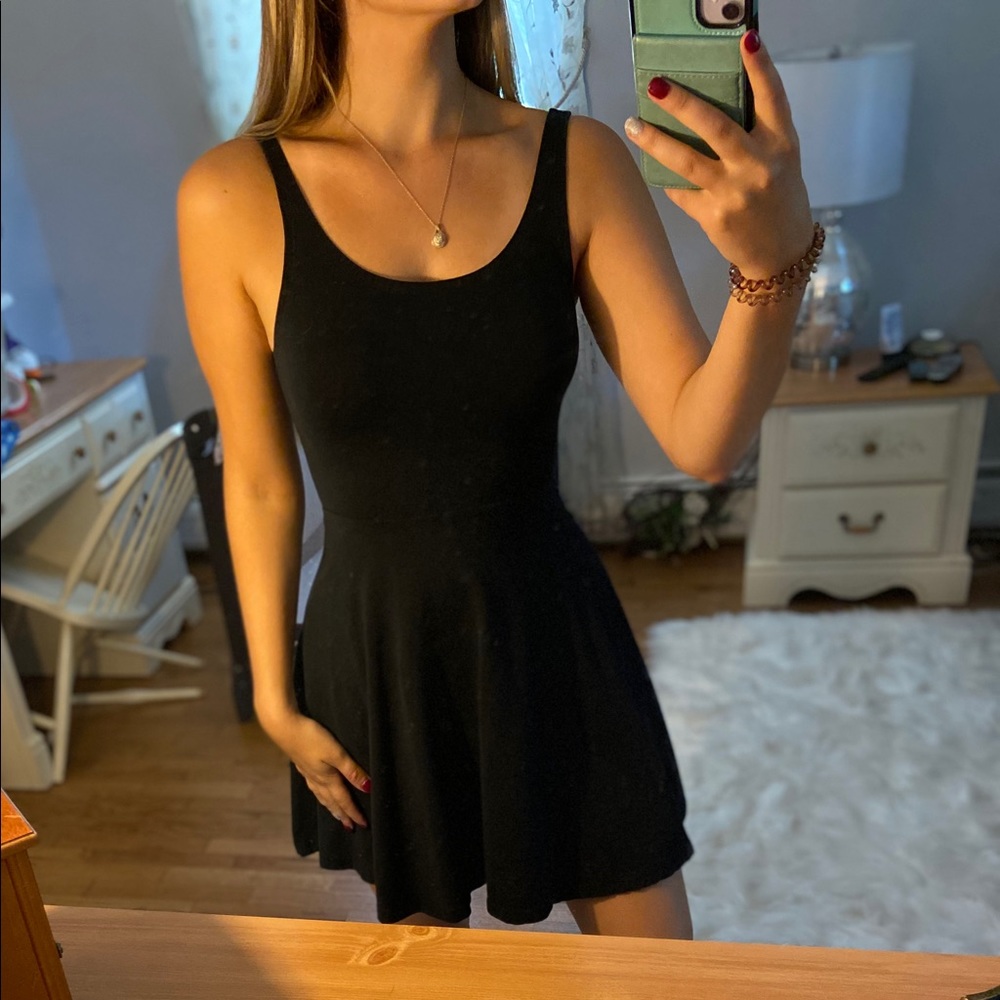 Express Black Zipper Dress